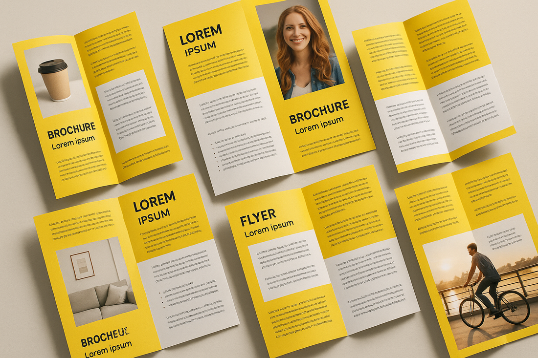 otra porfavor, que se vea mas realista la imagen y con otro tipo de material, tal vez unos folletos con color amarillo e imagenes dentro